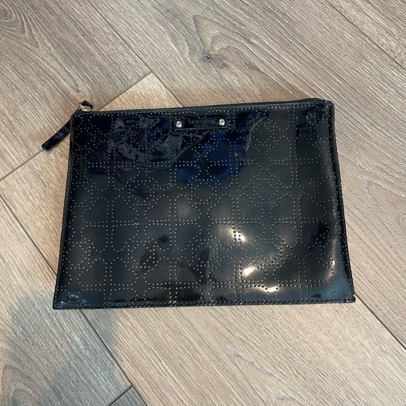 Kate Spade Black Patent Leather Clutch
